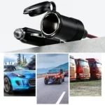 USB Cigarette Lighter Base With Electric Pickup 4m Power Extension Cable - Image 6