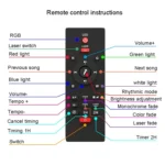 LED Projection Light Bluetooth Connection Remote Control Atmosphere Light RGB Music Night Light - Image 6