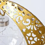 LED Wrought Iron Moon Shape Atmosphere Bedroom Table Lamp - Image 3