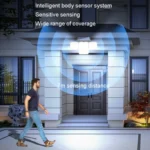 TG-TY10804 Solar 4 Head Double Sensor Light LED Rotating Wall Light With Remote Control - Image 6