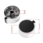 1pair  8mm  Metal Round Gas Stove Switch Knob Cooker Hob Switch - Image 3