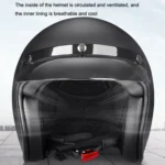BYB 701 All Seasons Retro Motorcycle Helmet - Image 4