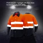 Pure Cotton Long-sleeved Reflective Clothes Overalls Work Clothes - Image 3