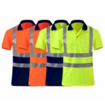 Reflective Quick-drying T-shirt Lapel Short-sleeved Safety Work Shirt - Image 2