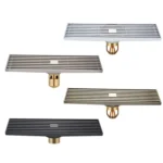 8x30cm Extended Full Copper Strip Floor Drain, Style: - Image 2