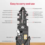 25 In 1 Electrician Multipurpose Wire Stripper - Image 4