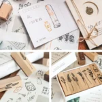 Retro Lotus Combination Set Seal Plant Vase Seal Handbook Decoration Tool - Image 4