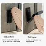 Magnetic Door Stopper Pedal Opening And Closing Door Catch For Bottom of Door - Image 4