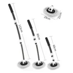 Soft Hair Curved Rod Car Wash Long Handle Telescopic Mop - Image 2