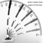 Soft Hair Curved Rod Car Wash Long Handle Telescopic Mop - Image 3