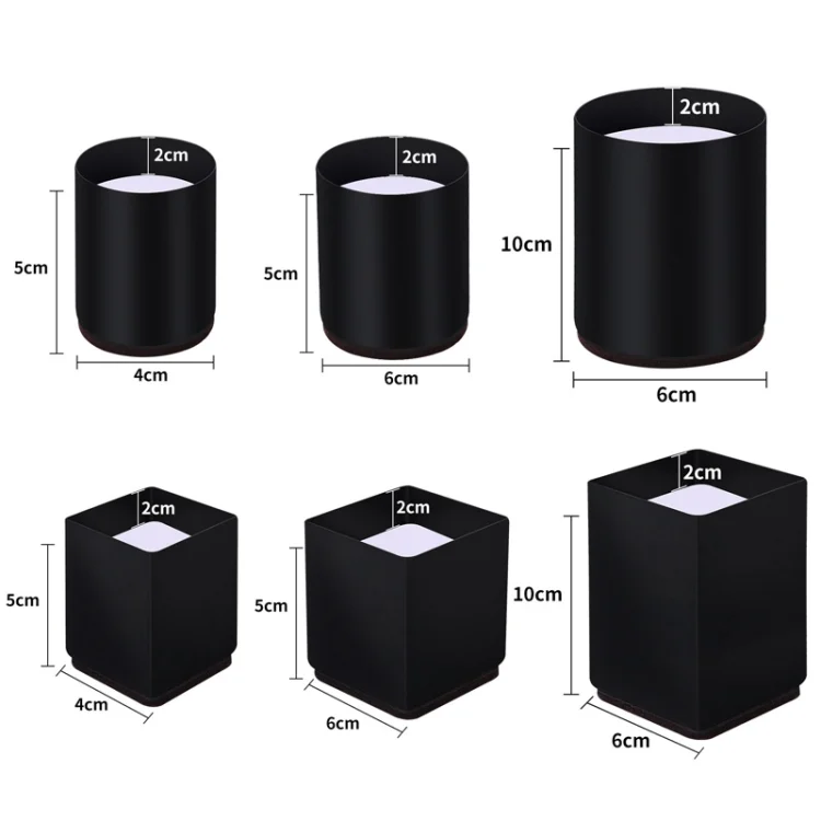 TBD0603429901_B1.webp 2pcs/set Furniture Carbon Steel Wraparound Heightening Foot Pad, Style: - Image 2