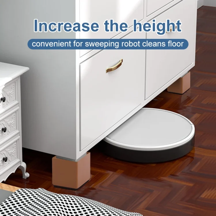 TBD0603429901_B4.webp 2pcs/set Furniture Carbon Steel Wraparound Heightening Foot Pad, Style: - Image 5