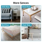 2pcs/set Furniture Carbon Steel Wraparound Heightening Foot Pad, Style: - Image 6