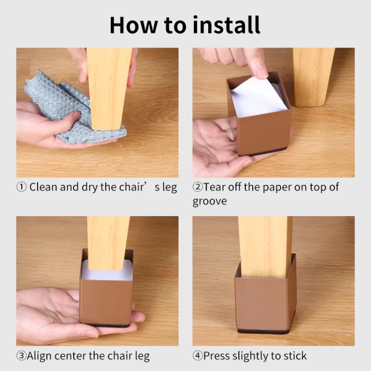 TBD0603429901_B6.webp 2pcs/set Furniture Carbon Steel Wraparound Heightening Foot Pad, Style: - Image 7