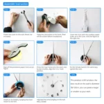 M030 India Digital Hanging Clock Home Decoration DIY Acrylic Clock - Image 5