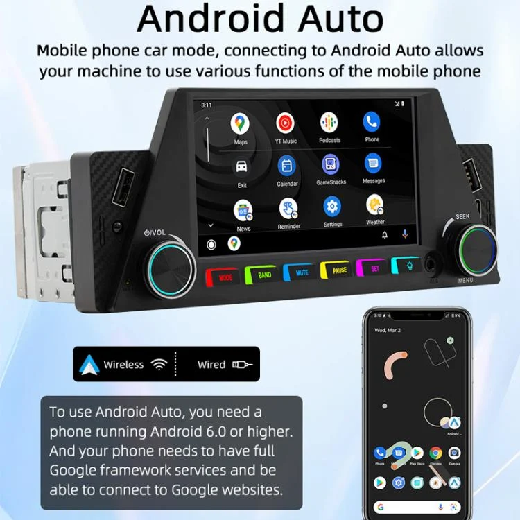 TBD06034330_B4.webp 4.7 inch AUTO/CarPlay Navigation Bluetooth FM Radio Car MP5 Marquee - Image 5