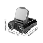HW-888 XPE+2835 LED Multi-light Source Induction Headlamp Clip on Hat Light - Image 2
