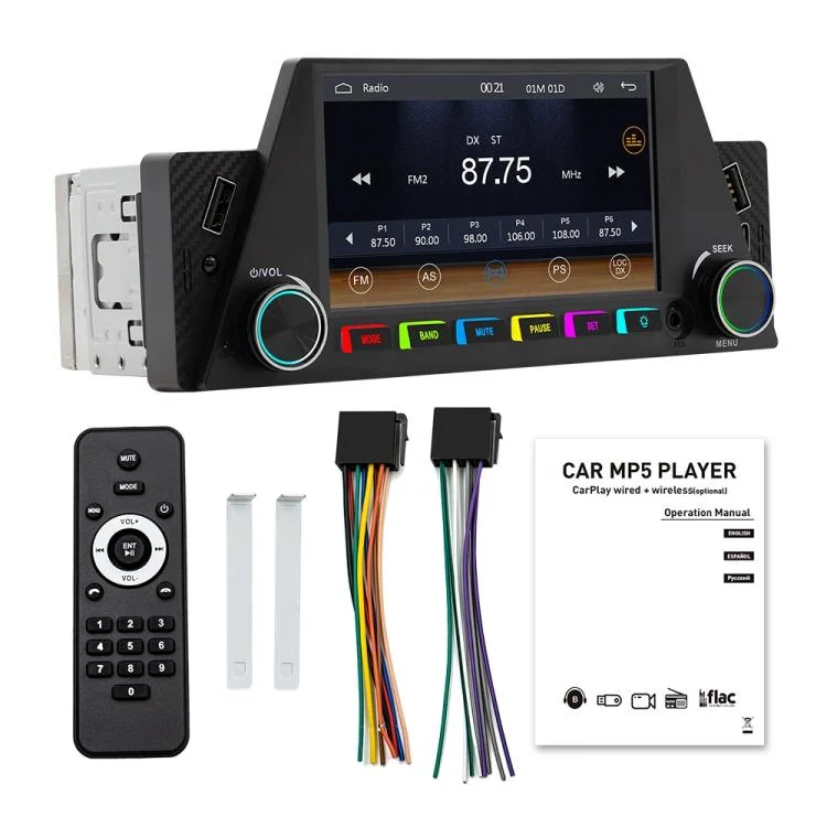TBD06034378_B1.webp 4.7 inch AUTO/CarPlay Navigation Bluetooth FM Radio Car MP5 - Image 2