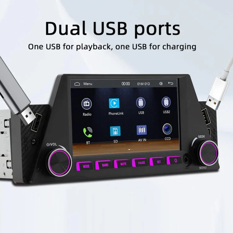 TBD06034378_B8.webp 4.7 inch AUTO/CarPlay Navigation Bluetooth FM Radio Car MP5 - Image 9