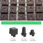 Handheld Seedling Soil Blocker Makes Four 2 by 2 Inches Soil Blocks for Garden Prep - Image 5