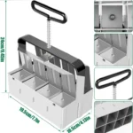 Handheld Seedling Soil Blocker Makes Eight 2 by 2 Inches Soil Blocks for Garden Prep - Image 3