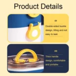 Large Capacity Oval Divided Portable Office Insulation Lunch Box - Image 4