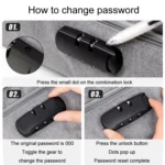 Baona BN-B013 Stamp Business License Organizer With Combination Lock - Image 4