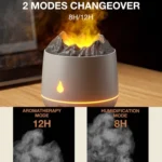 HS01 Simulation Flame Humidifier Home Aromatherapy Machine With Night Light - Image 5