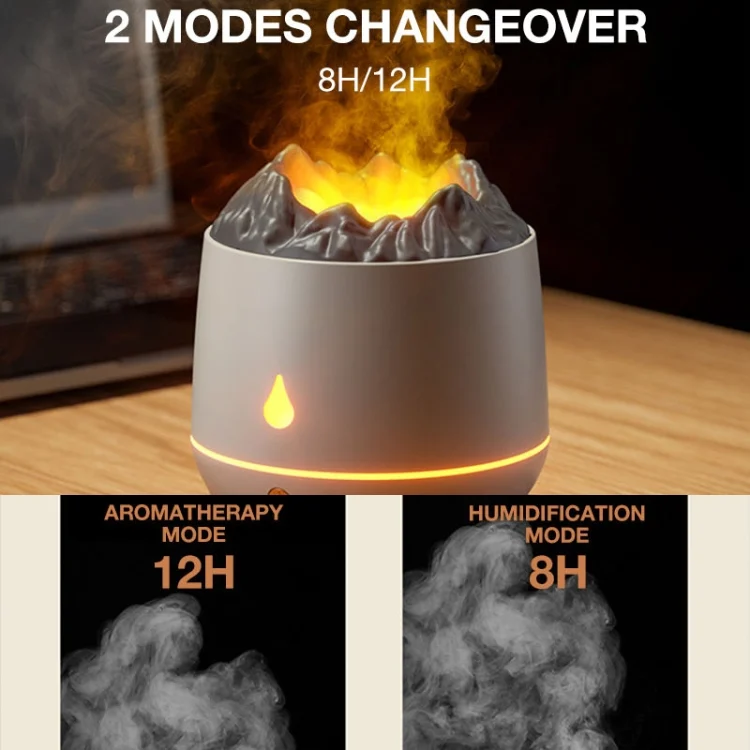 TBD0603452201_B4.webp HS01 Simulation Flame Humidifier Home Aromatherapy Machine With Night Light - Image 5