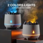 HS01 Simulation Flame Humidifier Home Aromatherapy Machine With Night Light - Image 6