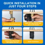 Faucet Anti-loosening Retainer Nut For 32mm Outer Diameter Threaded Pipe - Image 5