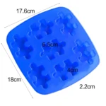 DIY Silicone Ice Grid Chocolate Puzzle Biscuit Tools - Image 2