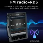 9.7 inch Vertical Screen Bluetooth Radio Android 13 GPS Navigation Device - Image 11