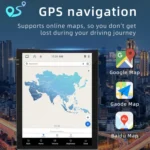 9.7 inch Vertical Screen Bluetooth Radio Android 13 GPS Navigation Device - Image 6