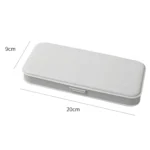 WJ-WJH-2 Plastic Compartment Large-capacity Shatter-resistant Flip-top Stationery Box - Image 3