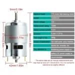 Spindle Motor High Speed High Power Large Torque with Ball Bearing - Image 7
