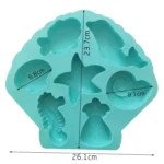 Marine Fish Series Shape Food Grade Silicone Cake Mold Plaster Painting Mold - Image 4