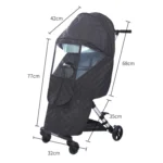 Universal Stroller Windshield and Warm Cover - Image 3