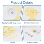 TL28 Trojan Horse Shape Mini Night Light LED Cartoon DIY Atmosphere Table Lamp - Image 5