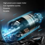 Kacheeg Electric Vegetable Cutter Multifunctional Automatic Slicer, CN Plug, Style: - Image 3