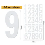 Night Reflective Mailbox Digital Number Waterproof Sticker - Image 2