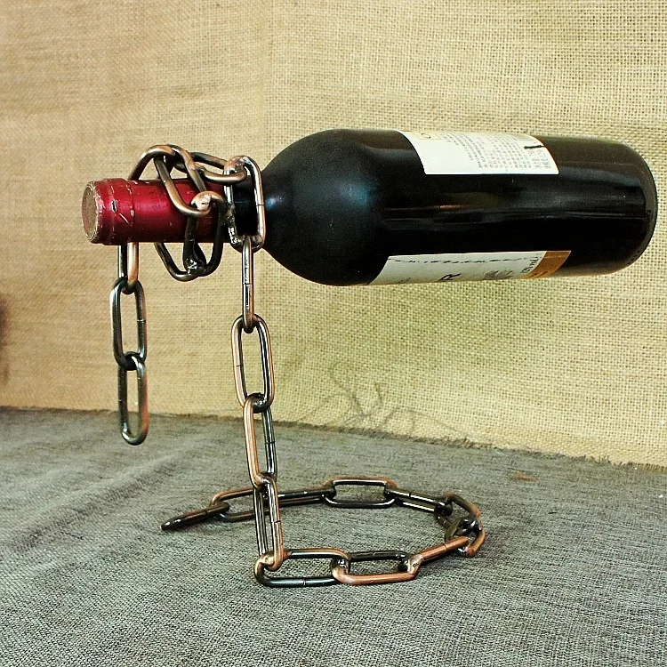 TYJJ-023 Multifunctional Three-dimensional Chain Wine Bottle Rack Household Decorative Ornaments