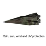 JJ11217 Headband Fishing Umbrella Headband 30CM Camouflage Silver Rubber Hat Umbrella - Image 5