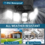 Outdoor Garden Solar Human Body Sensor Wall Light - Image 5