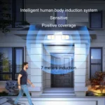Outdoor Waterproof Solar Human Body Double Induction Wall Light - Image 5