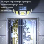 Outdoor Waterproof Solar Human Body Double Induction Wall Light - Image 6