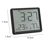 8218 Thin and Light Magnetic Wall-mounted LCD Temperature Electronic Digital Clock - Image 3