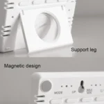 8218 Thin and Light Magnetic Wall-mounted LCD Temperature Electronic Digital Clock - Image 6