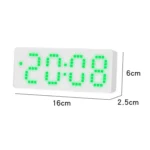 8017 LED Screen Voice Control Digital Alarm Clock Desktop Multifunctional Temperature Clock - Image 3