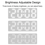 8017 LED Screen Voice Control Digital Alarm Clock Desktop Multifunctional Temperature Clock - Image 5